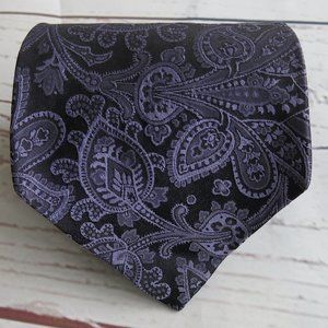 Christian Dior Monsieur Multicolor Paisley Print 100% Silk Neck Tie